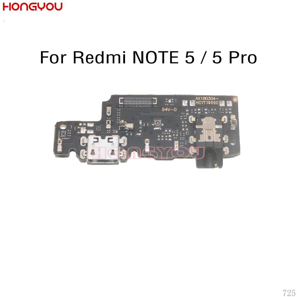 USB плата для зарядки док станция разъем гибкий кабель Xiaomi Redmi NOTE 5 Pro|Шлейфы