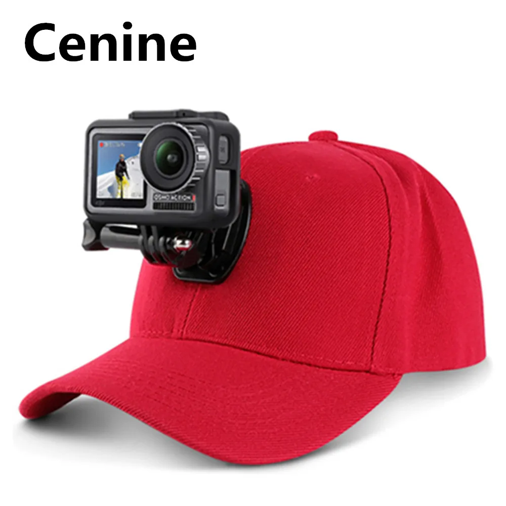 

Canvas Baseball Hat Cap For Gopro Hero 7 6 5 Dji Osmo J-Hook Buckle Mount Screw For Xiaomi Yi Go Pro 7 Sjcam Eken H9 Accessories