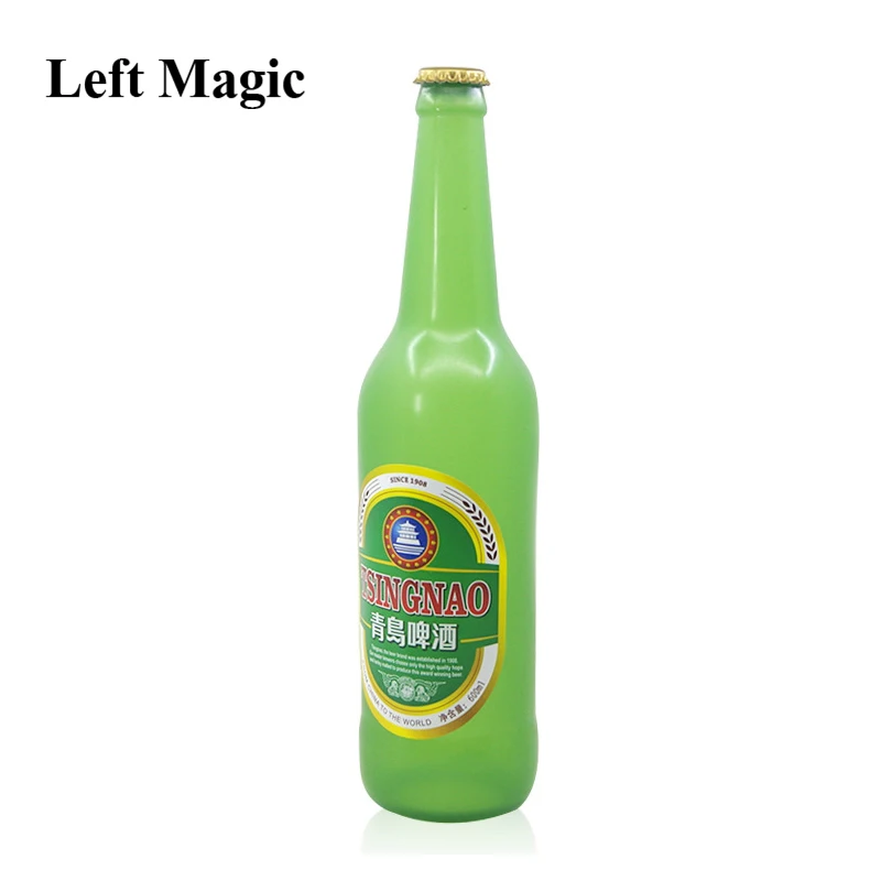 VanishingBeerBottleMagicTricksGreenWineBottleStageMagicPropsMentalismIllusion