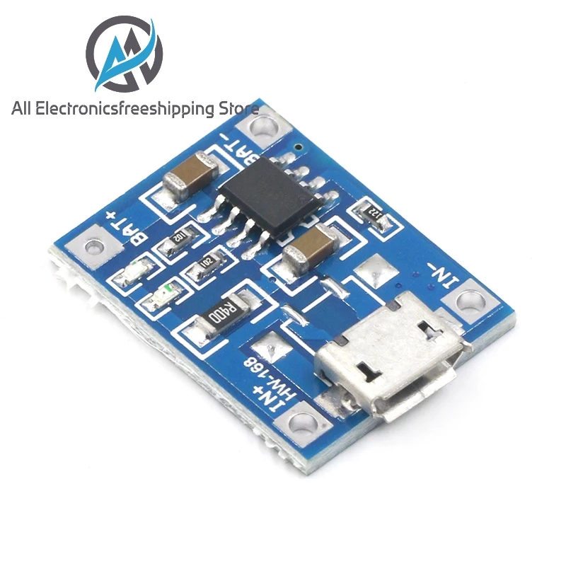 10 шт. TP4056 1A Lipo зарядное устройство модуль литиевая батарея DIY микро порт микрофон