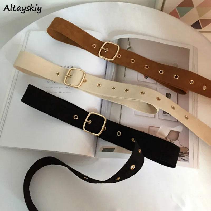 

Belts Women Korean Version Flannel Womens Dresses Needle Buckle Belt Long Students Belt Leisure High Quality Ladies Lovely Chic