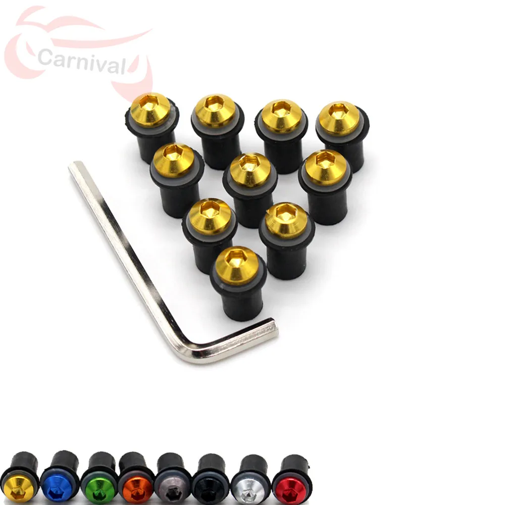 

Kit of screws for motorcycle windshields 5mm 10Ps for YAMAHA XJ6 XJR 1300 XJR1300 JOG DO XVS MT 03/07