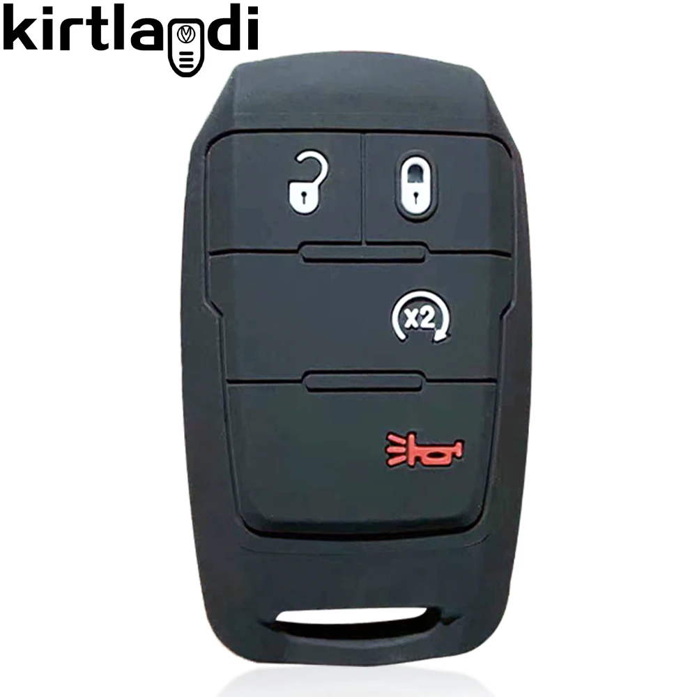Silicone Key Holder Cover for Dodge RAM Truck Remote Key Fob