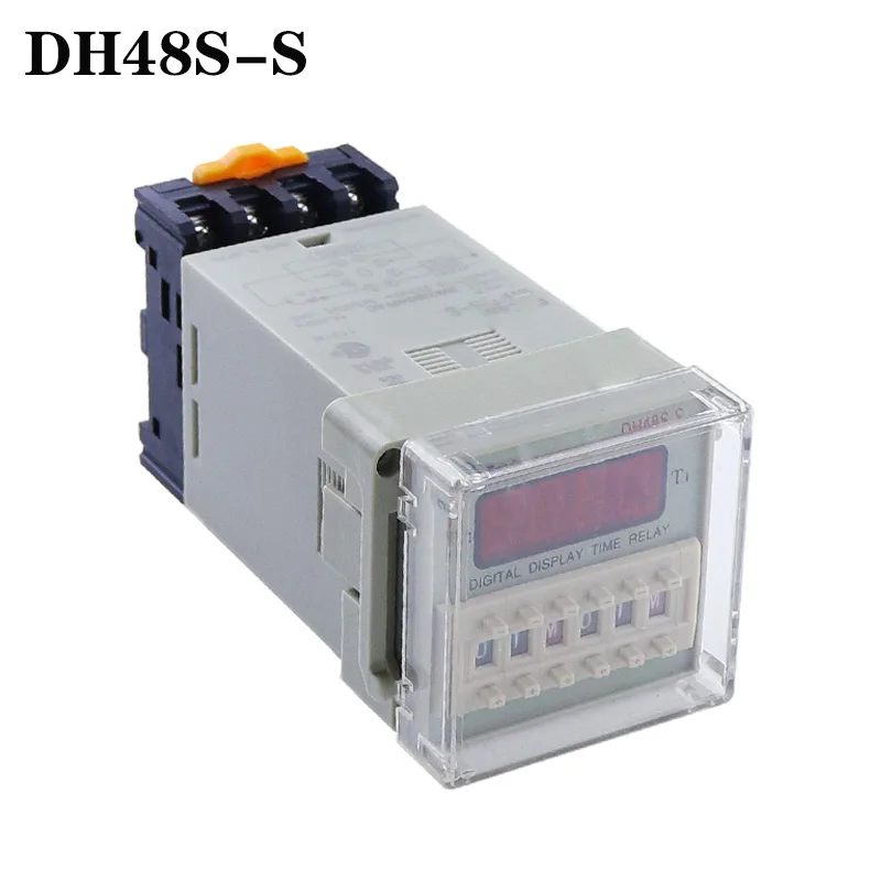 

Time Relay DH48S-S Digital Timer Delay Relay 0.1S-99H Hours Digital Timer Relay 12V 24V 110V 220V with Socket Base Included