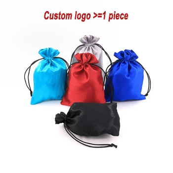 

Customized 10 Pcs High Quality Packing Drawstring Durable Jewelery Gift Pouch Bag Storage Jewelry Organizer Jewelry Gift Bag