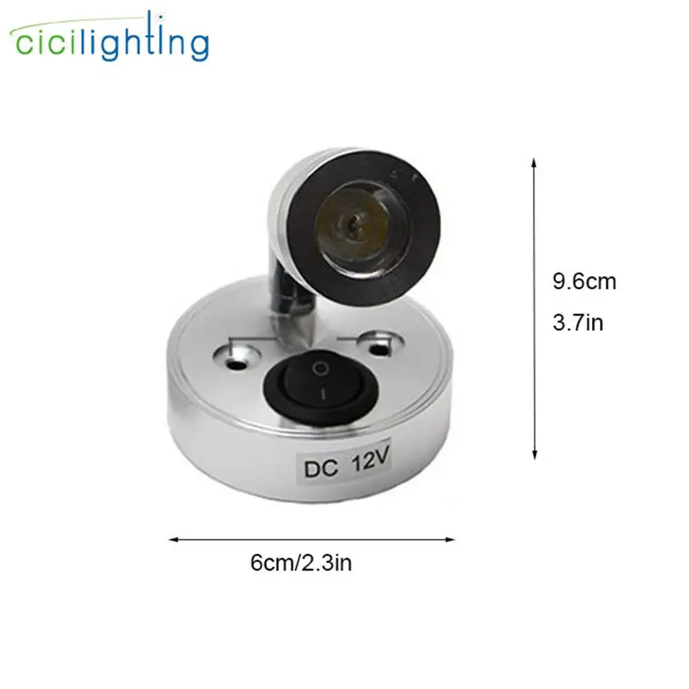 DC12Volt RV Boat LED Reading Light, Wall Lamp for Truck Motorhome Yachts Cabin Bedside, Camper Van Caravan Boat RV Lighting 2