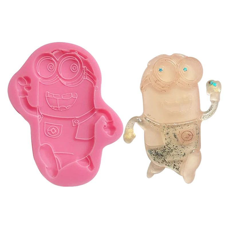 

Handsome minions sugar molds, silicone lace mold, DIY fondant cake mold chocolate candy mold kitchen baking utensils