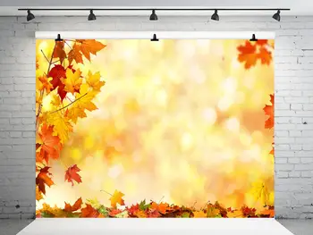 

VinylBDS 250x250cm Autumn Nuture Background Photography Fallen Leaves Back Drops For Photography Fantasy Children Photo
