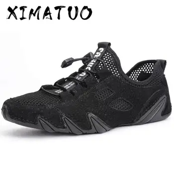 

Comfortable Casual Leather Shoes Men Loafers Summer Cow Suede Shoes Men Flats Breathable Driving Shoes Men Moccasins