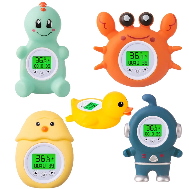 Thermomètre de douche flottant étanche pour bébé, avion, capteur de  température en sécurité pour le bain - AliExpress