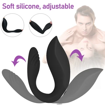 10 Speeds Couples Vibrator G Spot Clitoris Stimulator Double Dildo Vibrators Male Orgasm Remote Control Women Wearable Sex Toys 5