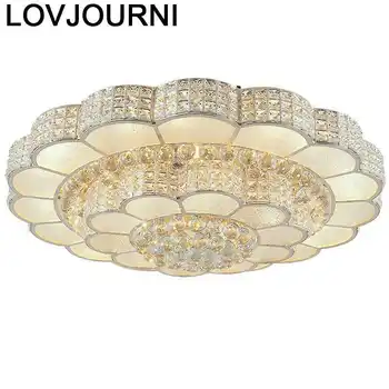 

For Living Room Plafoniera Colgante Moderna Moderne Vintage Crystal Led Plafonnier Luminaria Teto Lampara De Techo Ceiling Lamp