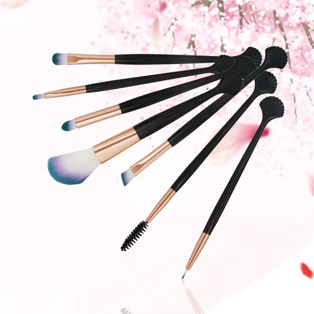 The New 7Pcs Makeup Brushes Set Professional Eyeshadow Foundation Blush Powder Eyeliner Eyelash Lip Make Up Brush Cosmetic Tool | Красота и