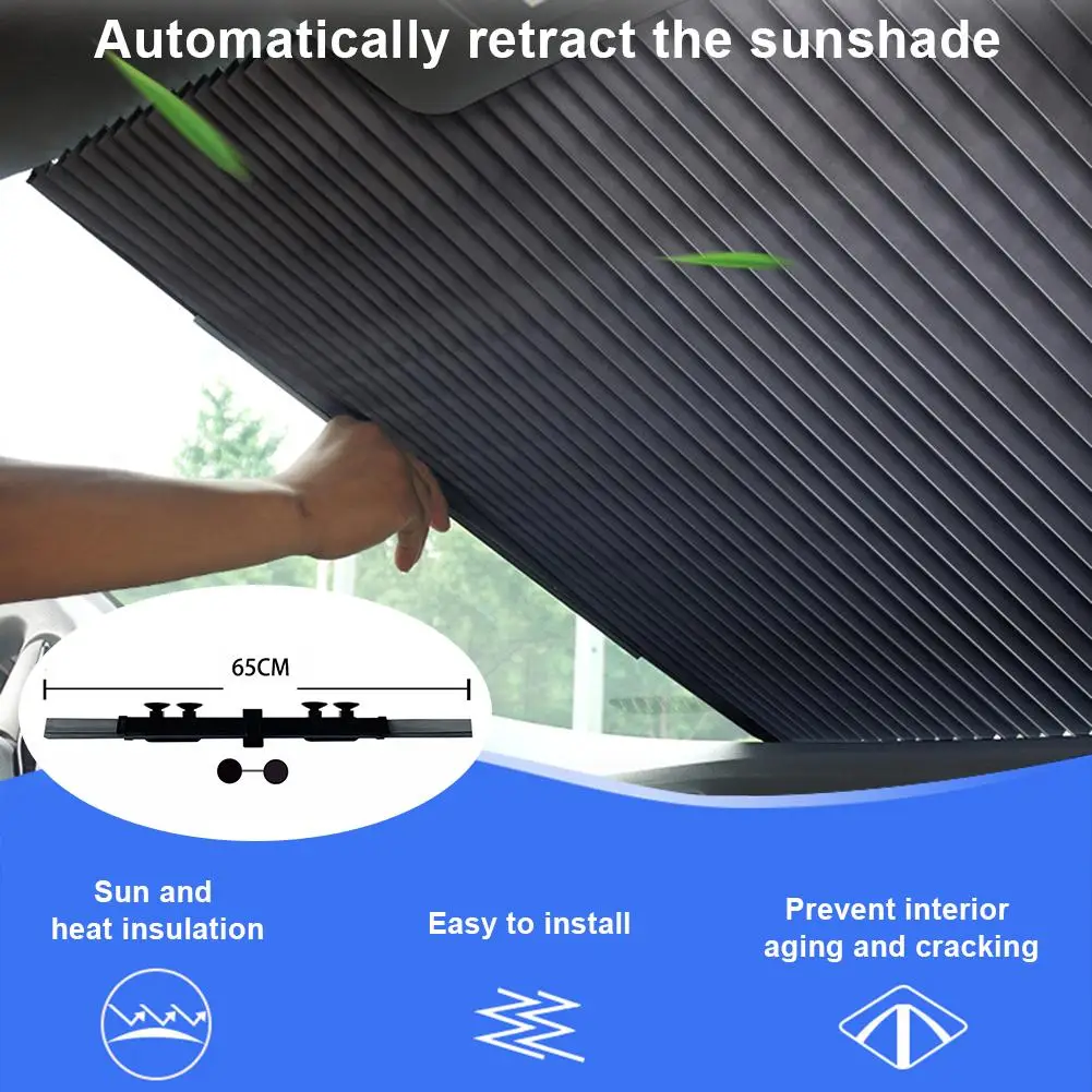 

Car Parasol Auto Windshield SunShade Foldable Sun Visor For Front Windshield Shade Block Interior UV-protective Curtains