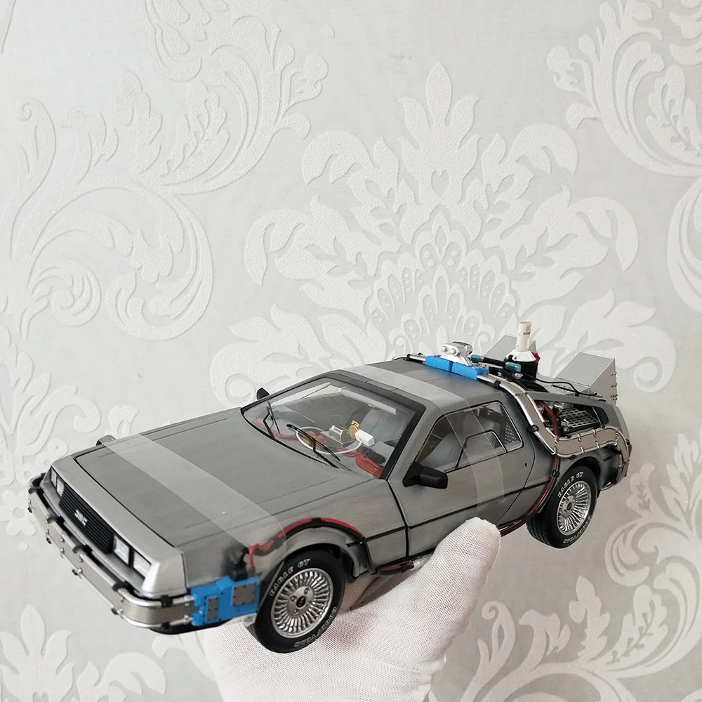 鋳造合金デロリアンDMC-12車両1:18,パート3,機械,モデル,バック・トゥ 
