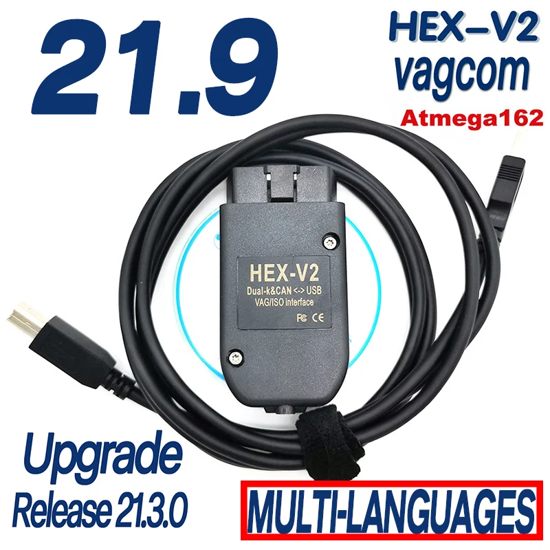 Vag Com Hex V2 Vagcom Can Оригинальный диагностический инструмент 21 9 новейший французский