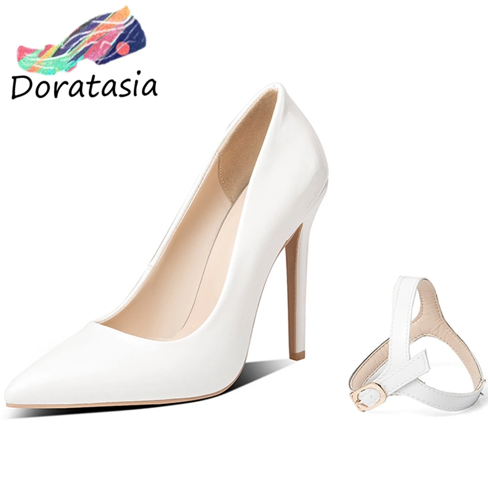 

DORATASIA New Spring Hot Sale Girl Sexy Party Shallow Pumps Decorating Pointed Toe Pumps Women High Thin Heels Shoes Woman