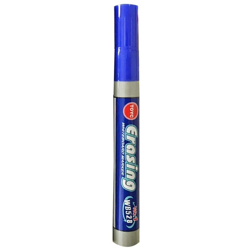1 шт. высококачественный текстовый маркер черный, красный, синий цвет стирающаяся ручка для белой доски пишущий наконечник 2,8 мм офисная школьная поставка - Цвет: BL