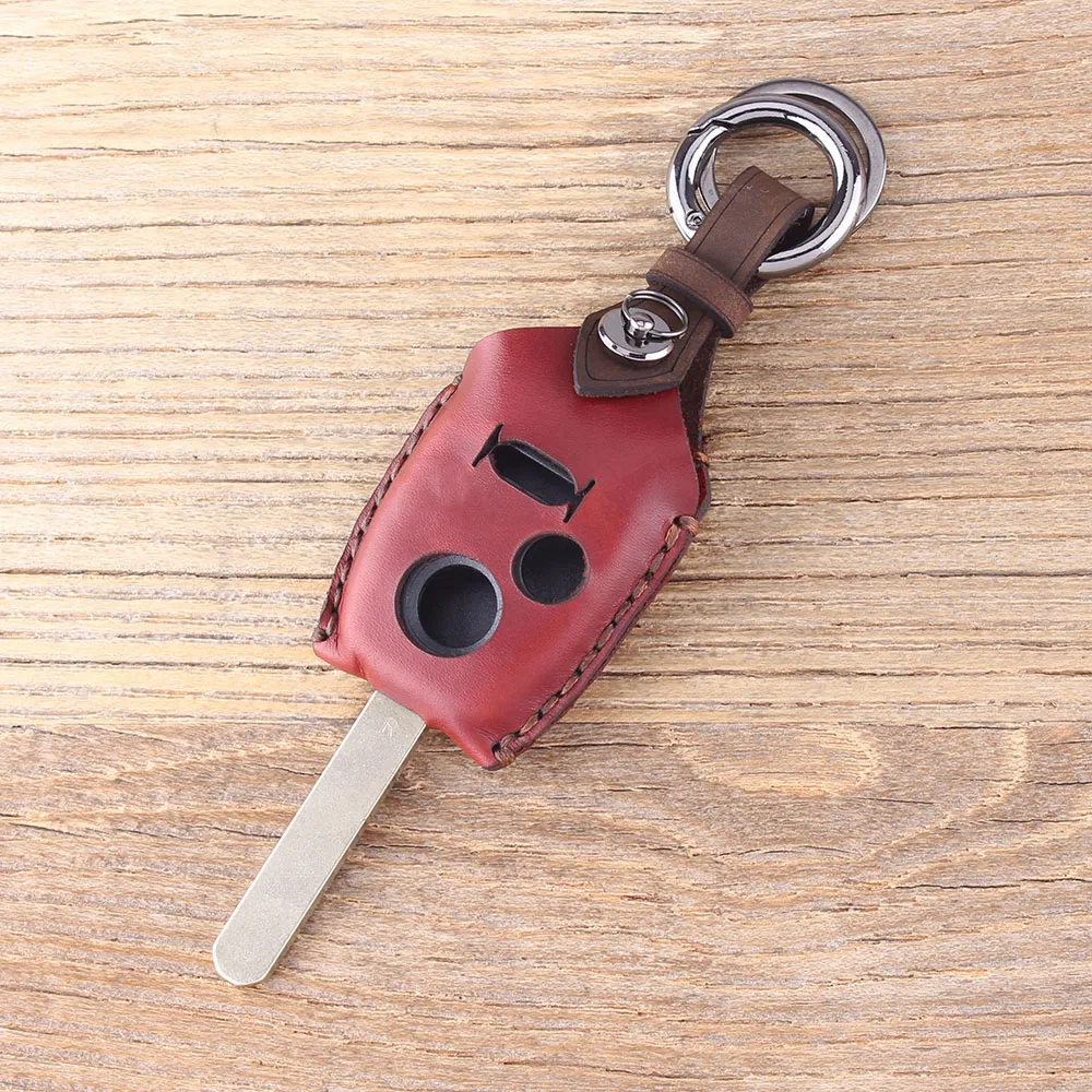 Брелок для ключей KEYYOU из натуральной кожи с дистанционным управлением, чехол для HONDA Odyssey Ridgeline Accord Civic Pilot Fit