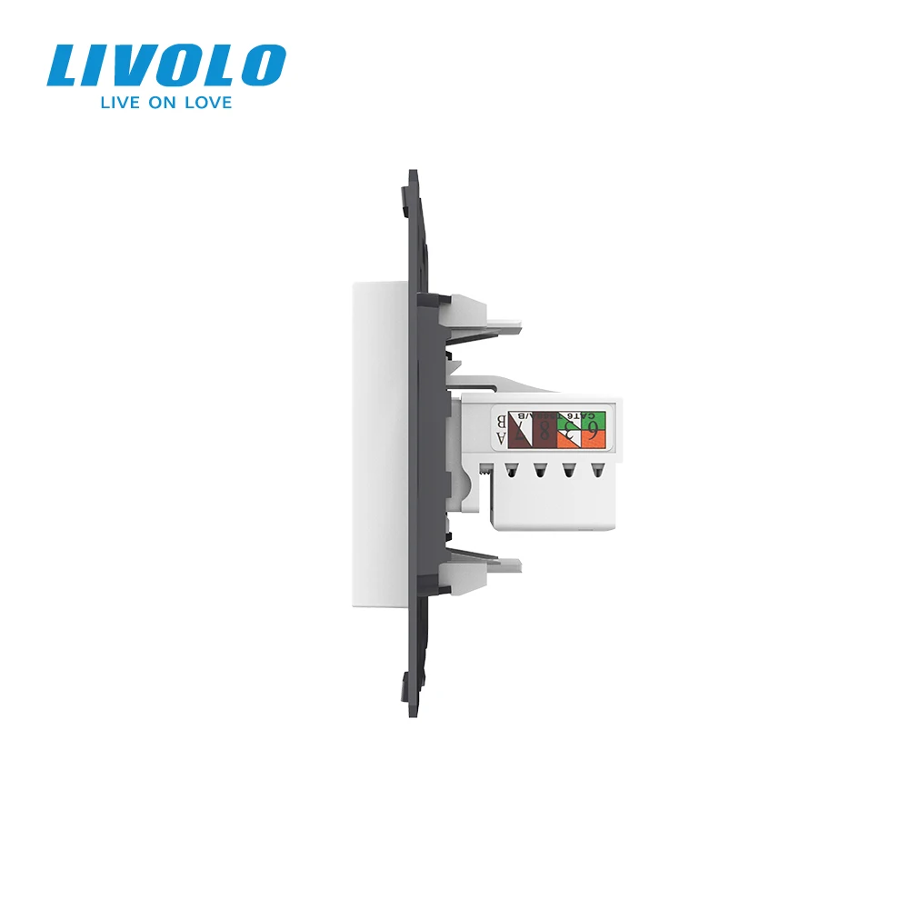 Настенная розетка/розетка Livolo для компьютера и ТВ без переходника|outlet socket|socket