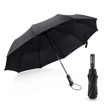 

Wind Resistant Folding Automatic Umbrella Rain Women Auto Luxury Big Windproof Umbrellas Rain For Men Black Coating 10K Parasol