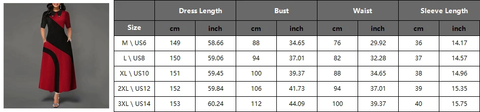 尺码表-PC-1