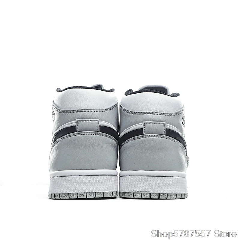 jordan 1 mid light smoke grey mujer