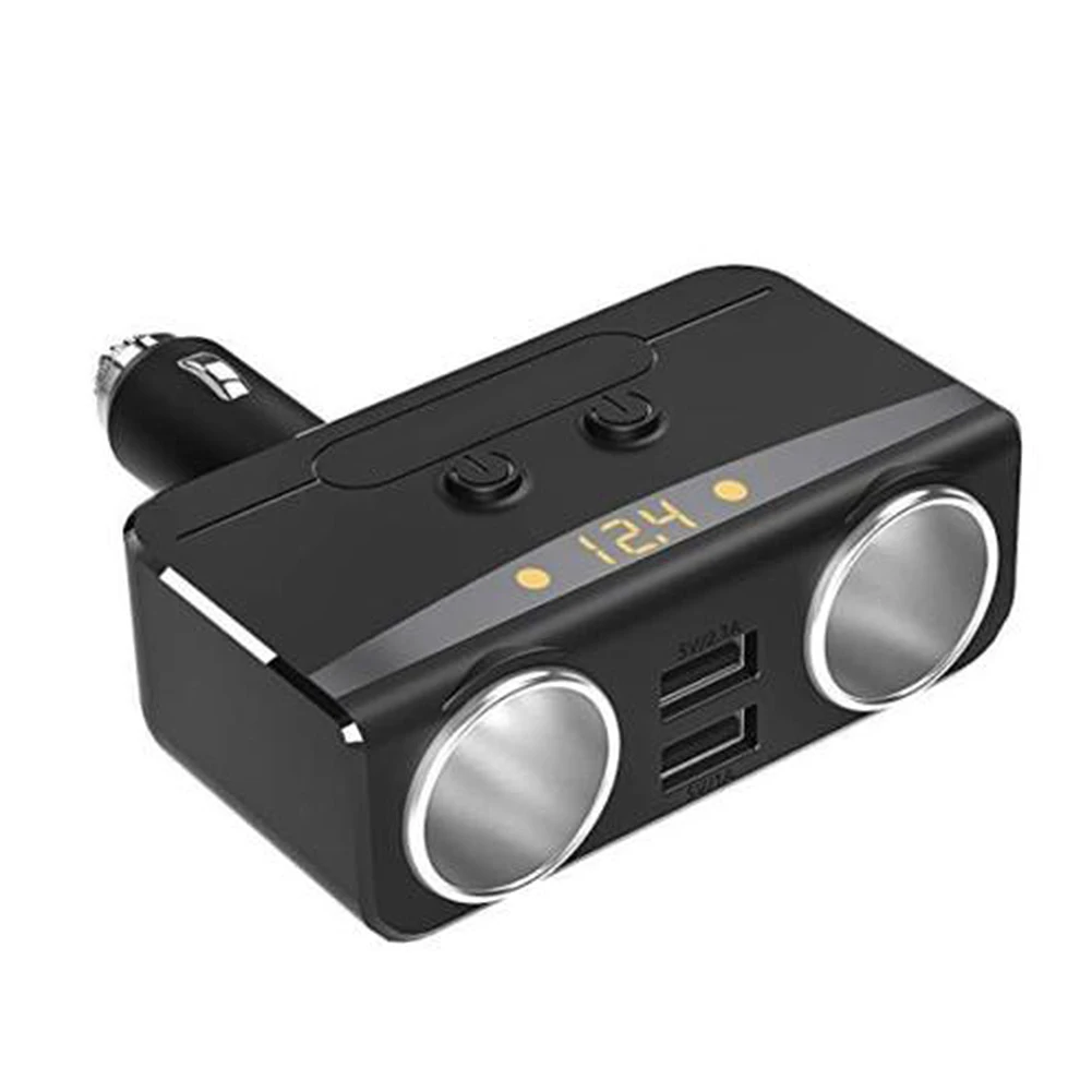 1-2 гнезда навигатор прикуриватель разветвитель Авто двойной USB gps ABS адаптер для мобильного телефона автомобильное зарядное устройство Обнаружение напряжения