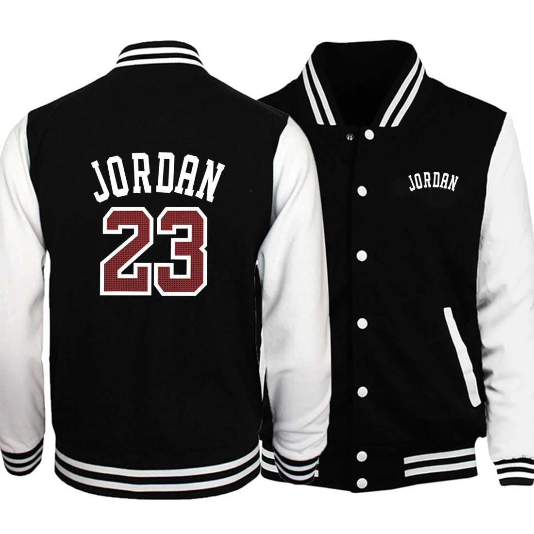 

Mens Baseball Jackets Uniform Coats 2020 Fashion Jordan 23 Print Bomber Coats Hip Hop Loose Warm Causal Sportswear Streetwear