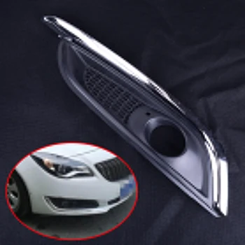 

DWCX ABS Car Right Front Chrome & Black Bumper Fog Light Lamp Cover Fit for Buick Regal 2014 2015 2016