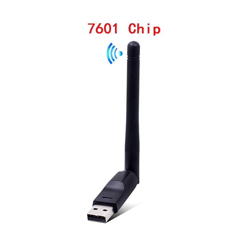 Creacube 2,4 ГГц 150 Мбит/с беспроводной USB WiFi адаптер 2 дБ Wifi антенна WLAN сетевая карта USB WiFi приемник MTK7601 чип - Цвет: With Packing CD