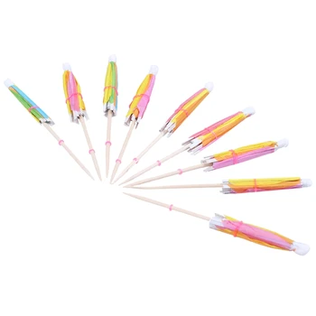 

Approx. 145Pcs of Eight-Square Paper Cocktail Drink Sticks Parasol Umbrella Picks