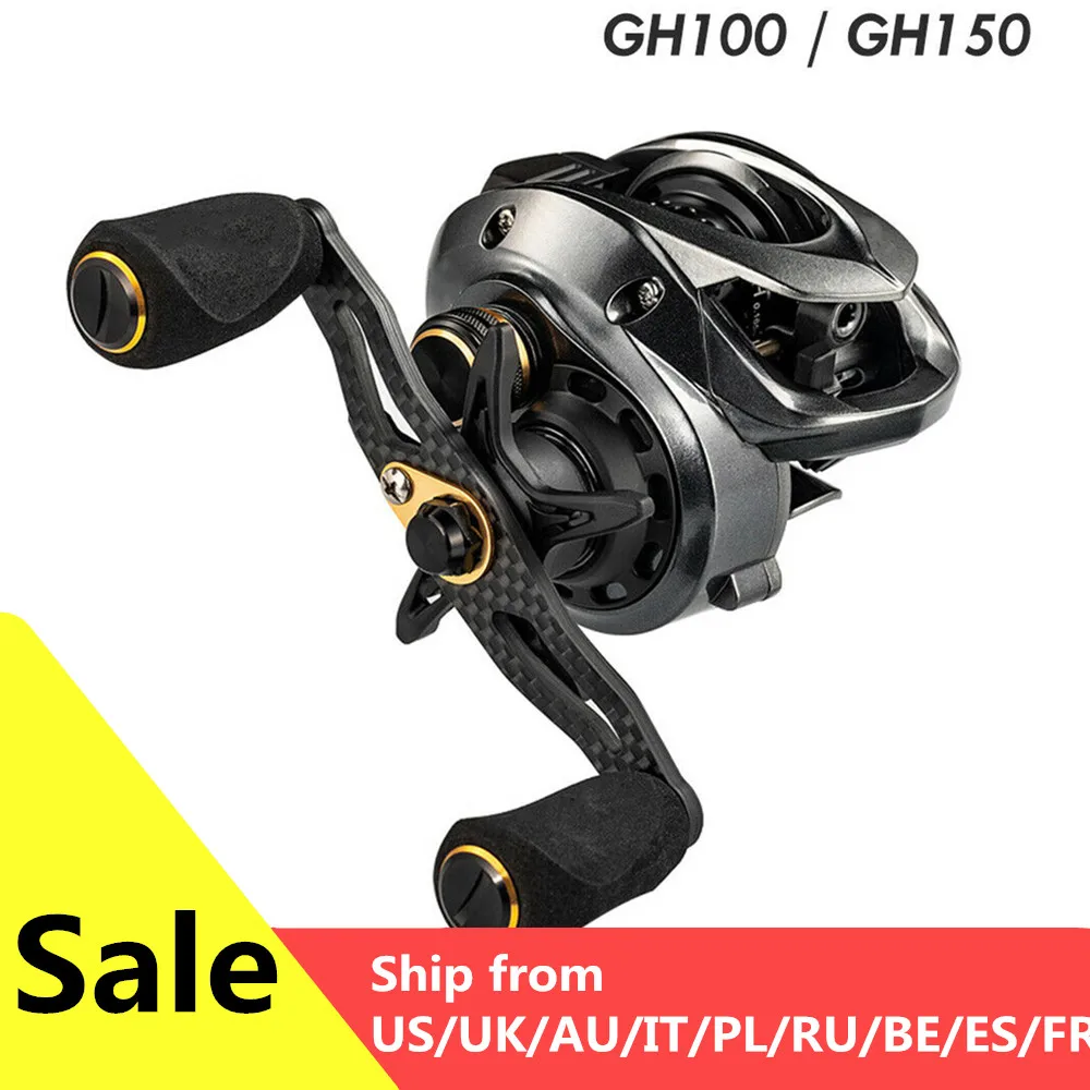 Рыболовная катушка для заброса приманки Fishband GH100 GH150 7 2: 1 карпа форель окунь tilapia