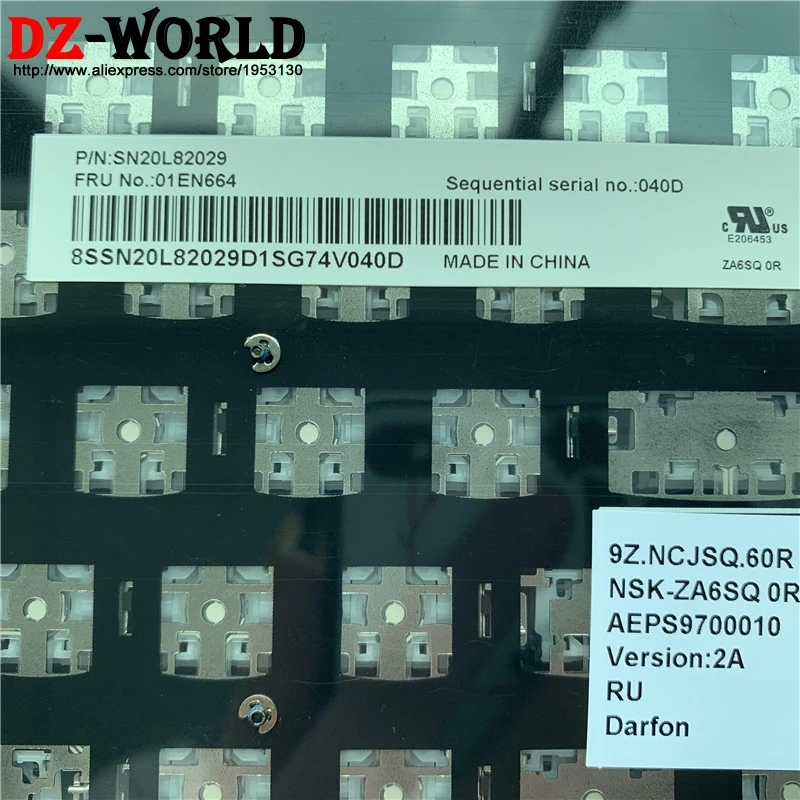  New original RU Russian keyboard for Lenovo Thinkpad 13 Gen 2 T470S S2 Teclado laptop 01EN623 01EN6