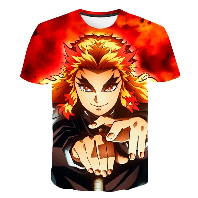 Anime T Shirt Demon Slayer Kimetsu no Yaiba Cosplay T Shirt Kids Girls Children Kamado Tanjirou Nezuko sword Tee Shirt Cool Tees 6755