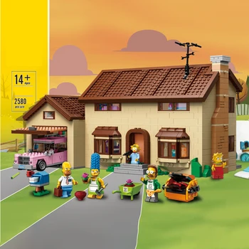 

IN STOCK Lepinblocks 16005 Movie Simpsons House Compatible With Lepining 71006 Building Block Bricks Model Toys for kits 2575Pcs