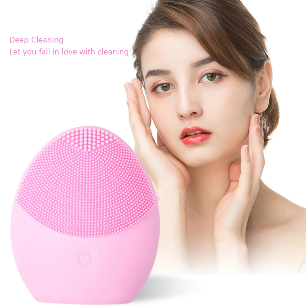 

Electric Facial Cleansing Brush Imported Ultrasonic Wireless Facial Brush Pore Dirts Cleanse Anti Aging Wrinkle Facial Cleanser