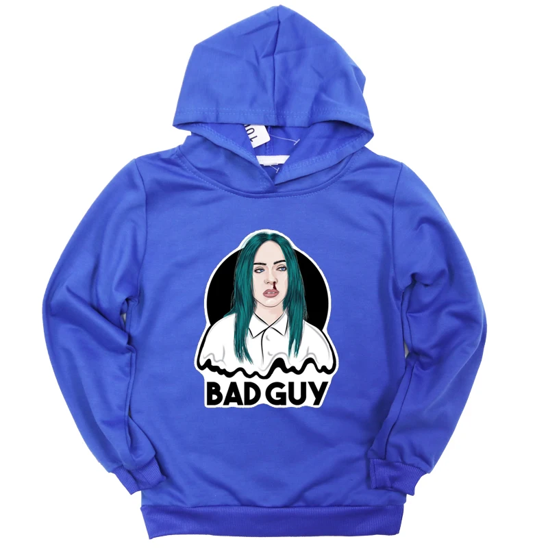 Hoodies 20 Модные толстовки с капюшоном с принтом Билли эйлиш; толстовка для маленьких мальчиков и девочек; хлопковый повседневный спортивный свитер для подростков; сезон весна-осень - Цвет: Hoodies 20