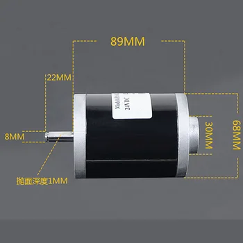 

Large torque double ball bearing micro-beads lathe DC motor,High Power DC24V 120W 3500rpm low noise electric DC motor