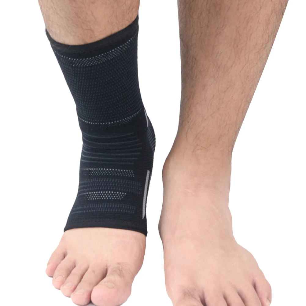 Newly Ankle Brace Anti Sprained Warm Ankles Support Sleeve for Outdoor Sports Basketball Badminton SD669 - Цвет: Серый