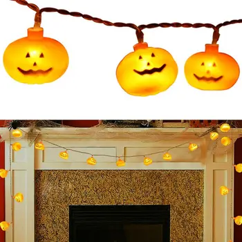 

Halloween Pumpkin String Lights Garland Halloween Decoration Horror Halloween Party Decoration Haloween Props Baby Shower