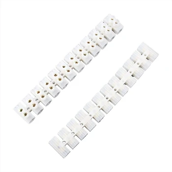 

New 5pcs 380V 400V 60A Dual Row 12 Positions Screw Terminal Electric Barrier Strip Block