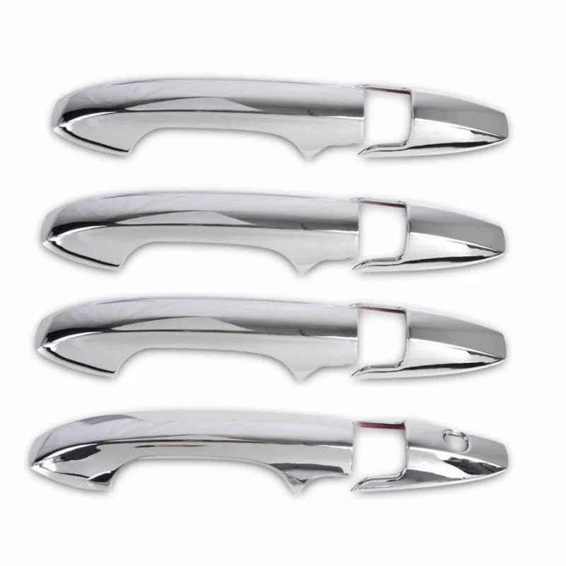 Carbon Fiber Chrome Car Door Handle Cover Decor Trim Styling Accessories For Honda Civic 2006 2007 2008 2009 2010 2011