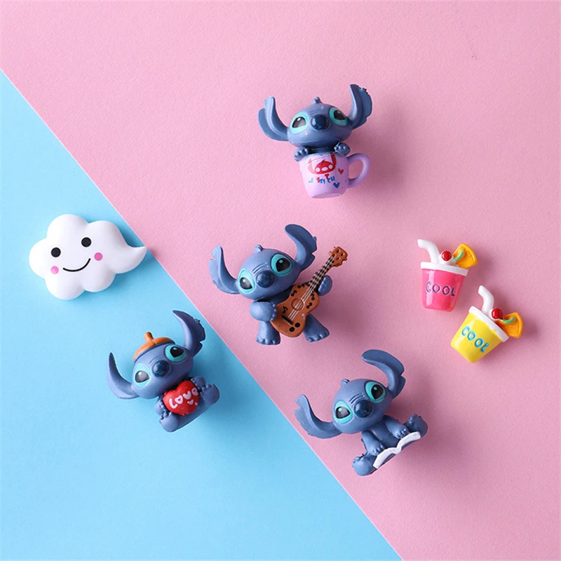 Miniso Disney Stitch Toy Magneti Da Frigorifero Cartoon Soft Glue Frigorifero Sticker Magnete Per Frigorifero Mini Figure Home Decor