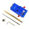 Aluminum Pocket Hole Jig Kit Wood Hole Saw 9.5mm Step Drill Bits 150mm PH2 Screwdriver Bit with Pocket Plugs Screws ► Photo 3/6