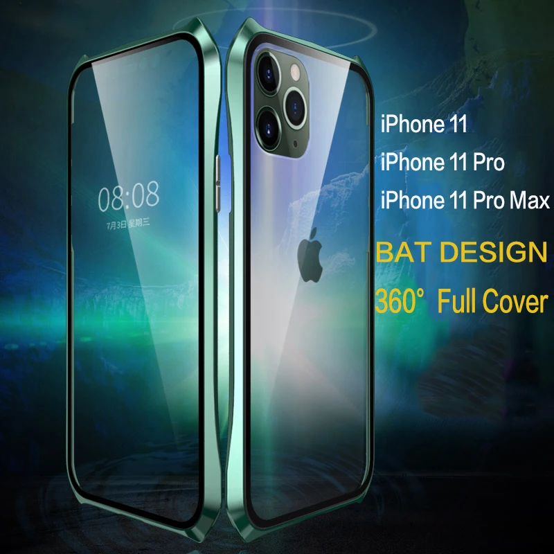 Чехол-накладка для Apple iPhone 11 Pro Max 360 из закаленного стекла | Мобильные телефоны и