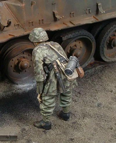 Разобранный 1/35 гренадис и проверка (без резервуара) Статуэтка из смолы набор