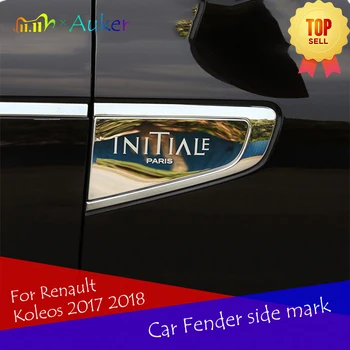 

Car Door Side Wing Fender Emblem Standard Badge Sticker Garnish Car Styling 2pcs/set For Renault Koleos 2017 2018 2019 2020