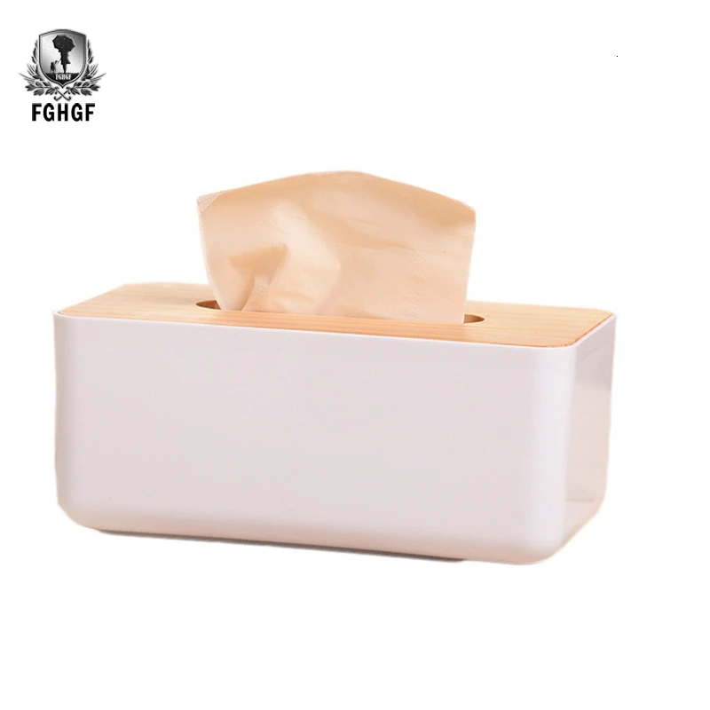 

FGHGF Tissue Modern New Box Wooden Paper Cover Napkin Holder Case Car with Oak Home Organizer Home Decoration Tools