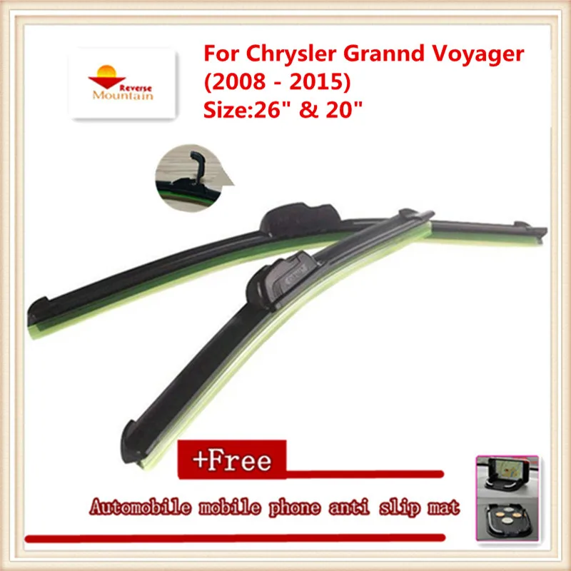 Высококачественное лезвие стеклоочистителя для автомобиля Chrysler Grannd Voyager(2008-), размер 2" и 20"